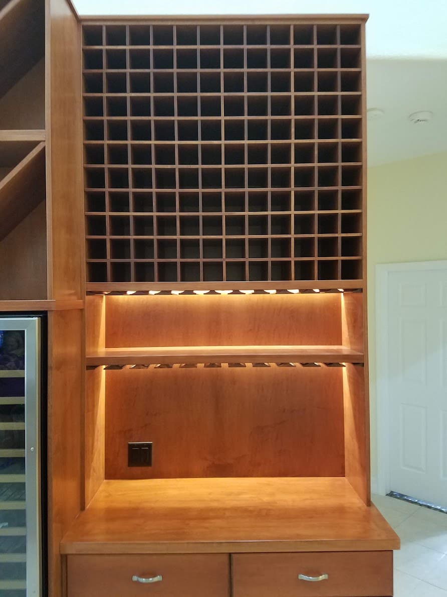 A custom closet in sarasota Florida - Cabinetry by Wettach