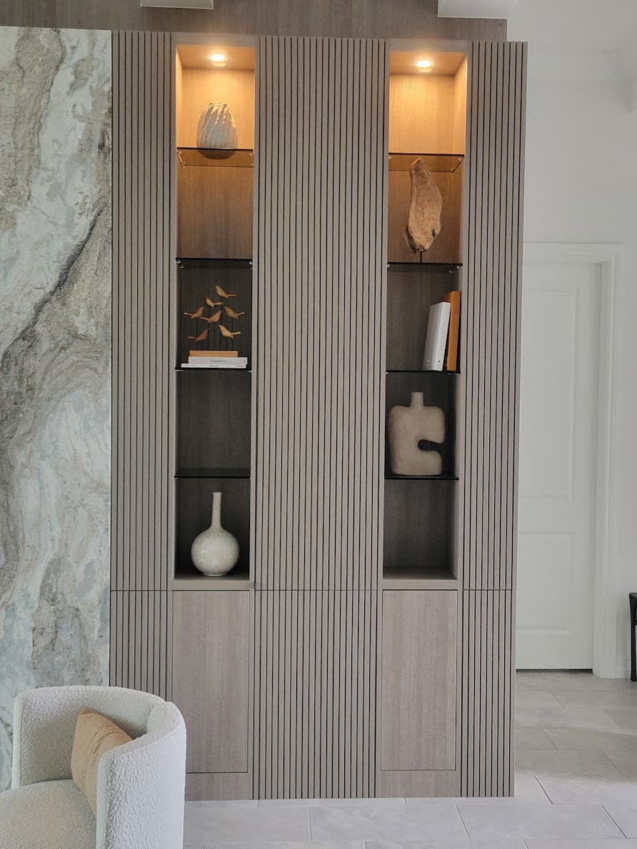 Sleek Built-in entertainment systems
